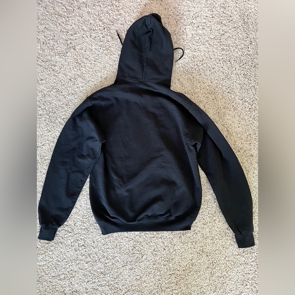 Adult Size L Black Smiley Face Hoodie in Amazing condition! - Picture 2 of 2